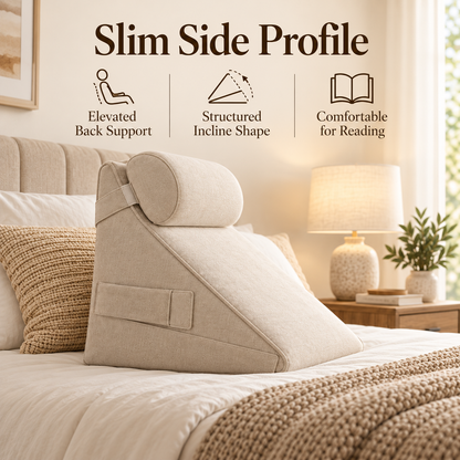 💤✨ SLEEIP Adjustable Bed Wedge Pillow | Supportive Incline Cushion for Reading & Resting | Multi-Angle Comfort Design | Bedroom Relaxation Essential